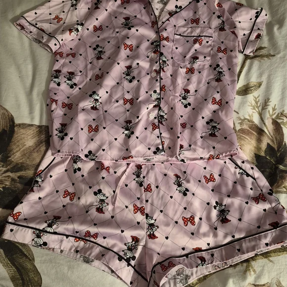 Disney Pink Mickey and Minnie Pajama Set - Picture 3 of 4